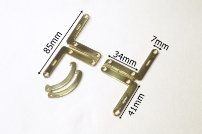 Solid Brass Quadrant Hinges (pairs)